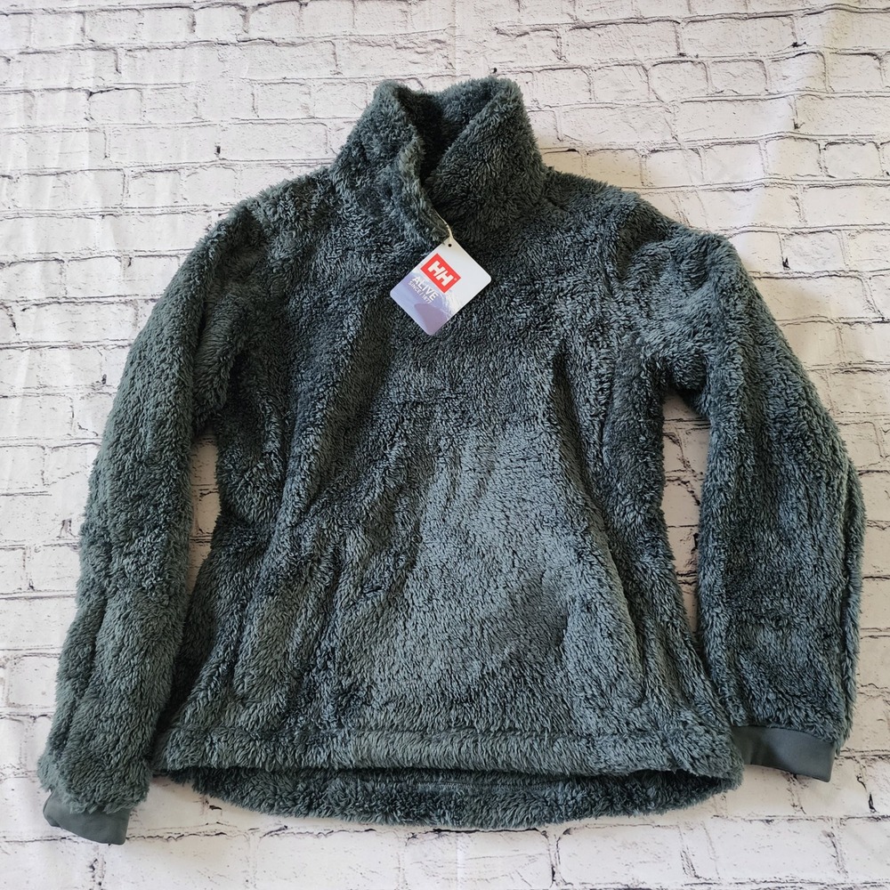 Helly Hansen Precious Pullover Fleece 2.0 Women Large Storm Gray Green 49437-609